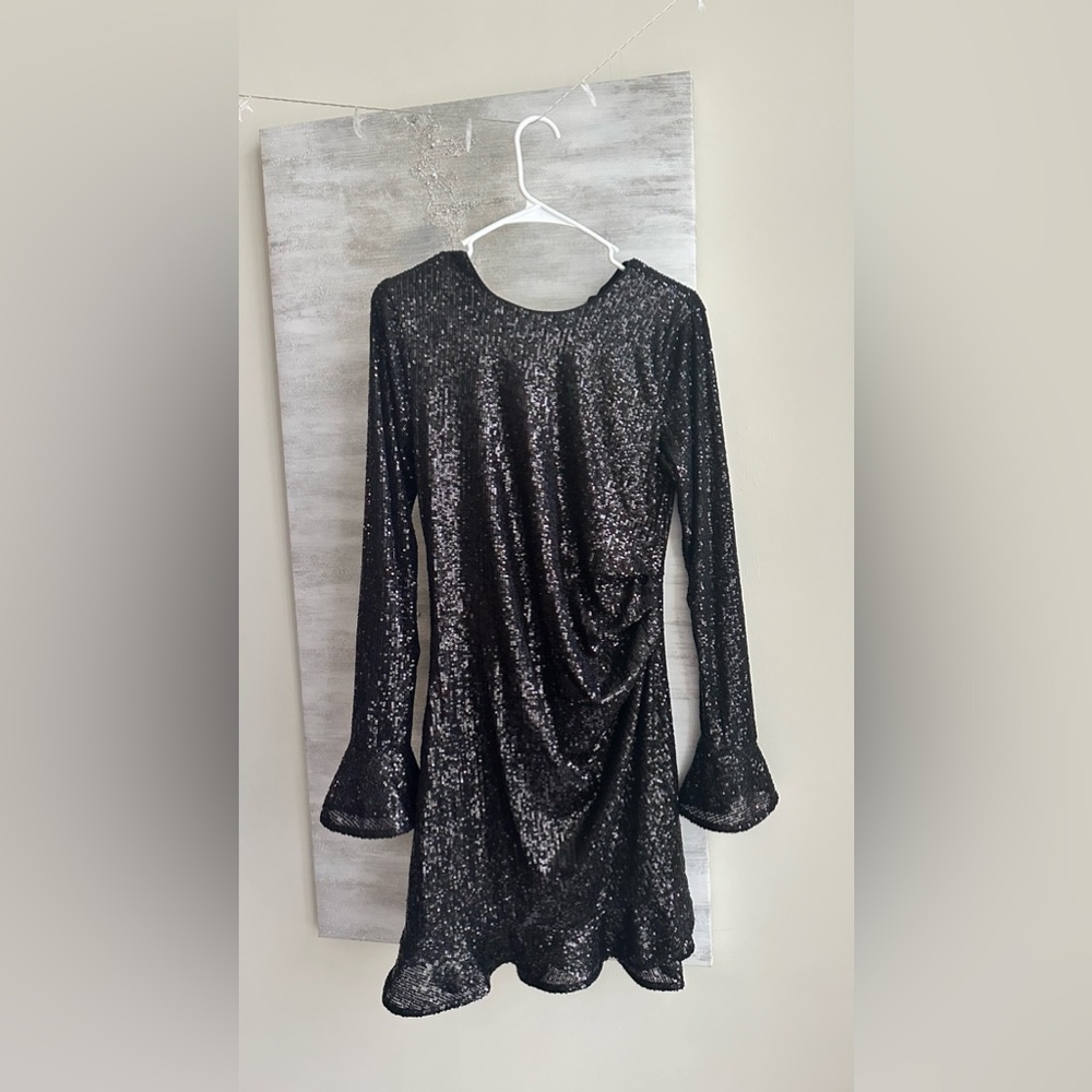 Party Sequin Black Dress